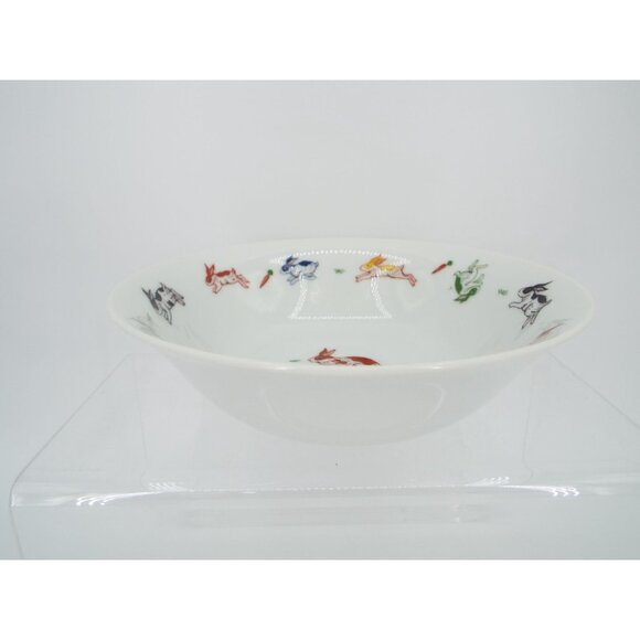 Vintage 1984 Taitu Japan Ceramic 3-Piece Bunny Rabbit Set - Plate, Bowl, Cup - Picture 13 of 13